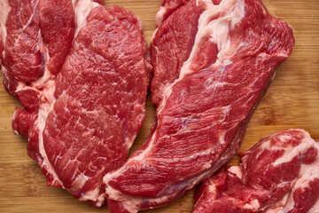 meat steak food cooking dark wood background