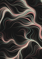 Abstract Perlin Noise Geometric Pattern generative computational art illustration