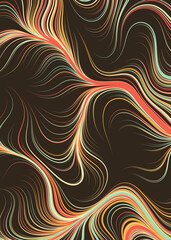 Abstract Perlin Noise Geometric Pattern generative computational art illustration
