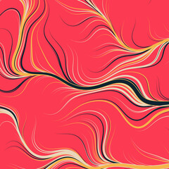Fototapeta premium Abstract Perlin Noise Geometric Pattern generative computational art illustration