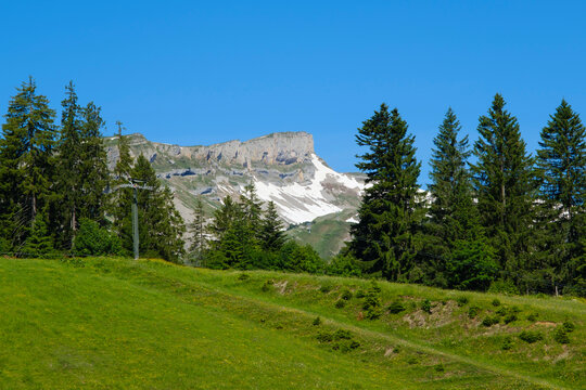 Hoher Ifen mountain in summer