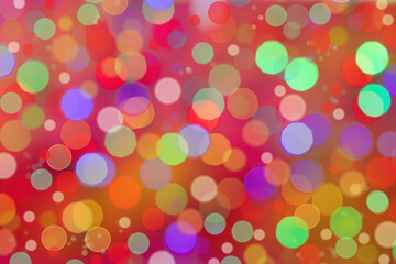 joyful and muticolor background. Blurred bokeh.