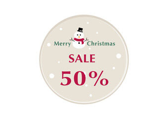 Merry Christmas and Happy new year banner with snowman seamless pattern vector