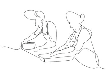 group working together in the workplace. teamwork in a restaurant kitchen