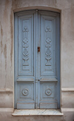 Fototapeta na wymiar Italian old wooden door - art déco/liberty style