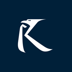 bird logo with letter R