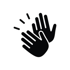 black and white hands