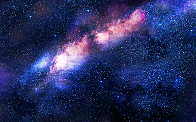 Milky way background, night sky with stars