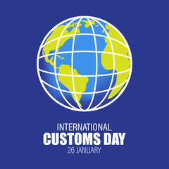 international customs day vector illustration