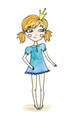 Little princess girl