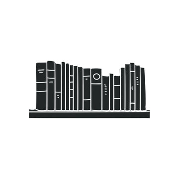 recommend clip art: Bookshelf Icon Silhouette Illustration. Knowledge Learn Vector Graphic Pictogram Symbol Clip Art. Doodle Sketch Black Sign.