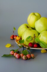 beautiful small red apples