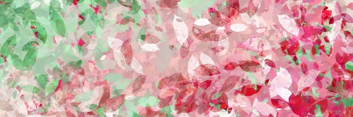 Abstract background painting art with pink flower blossom paint brush for Christmas holidays poster, banner, website, or presentation design.