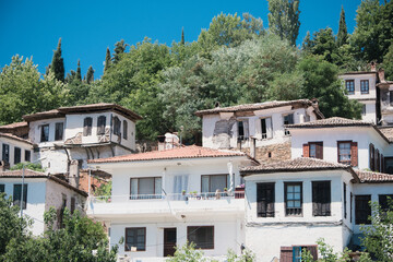 View of a traditional Houses at Sirince Village,a popular destination in Selcuk,Izmir,Turkey.