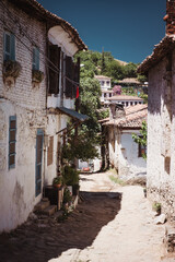 Fototapeta na wymiar View of a traditional Houses at Sirince Village,a popular destination in Selcuk,Izmir,Turkey.