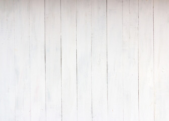 Obraz premium Old white and grey wooden background with cracks and scratches in vintage style
