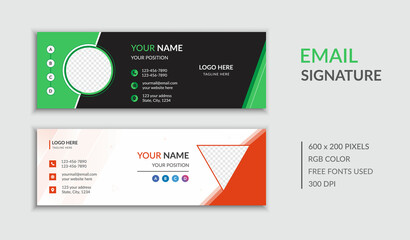 Personal Office Use Email Signature and Email Footer Design