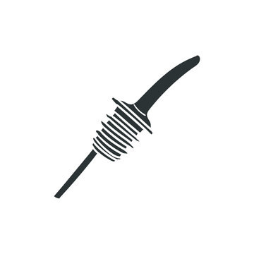 black cocktail jigger isolated on white clip art preview