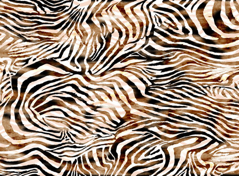 Seamless zebra texture, tiger fur, animal print
