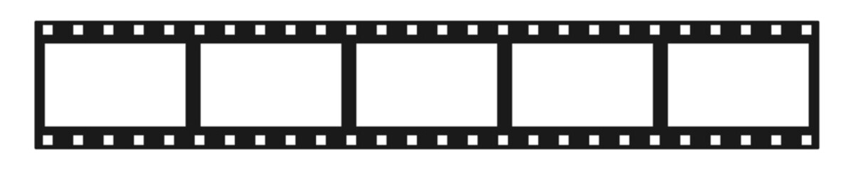 Vector illustration of blank negative film.  Retro film strip frame