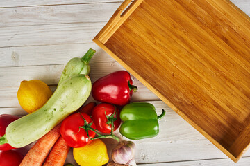 Ingredients vitamins organic food kitchen farm products view from above