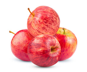 red apple isolated on white