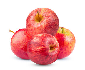 red apple isolated on white