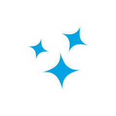 blue star sparkle icon design vector illustration.