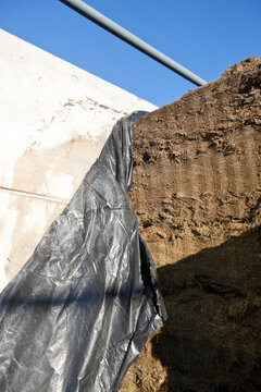 Grass Silage In A Clamp On A Farm, England, United Kingdom