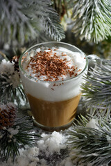 Christmas latte macchiato