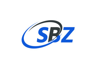 TBZ letter creative modern elegant swoosh logo design