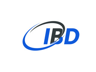 IBD letter creative modern elegant swoosh logo design