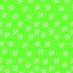 Seamless vector pattern with white Christmas illustrations on a neon green background.Winter,festive hand drawn doodle style print.Designs for textiles,wrapping paper,packages,scrapbooking paper.