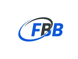 Obraz premium FBB letter creative modern elegant swoosh logo design