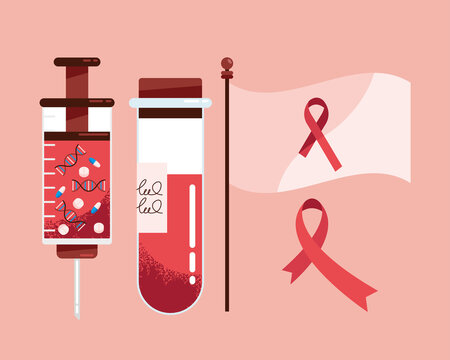 world aids day icons