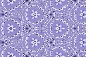 The fashionable color is Very Perry. Kaleidoscope, Repeating abstract seamless pattern