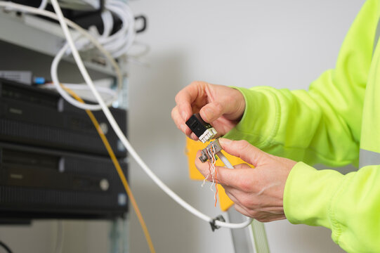 Engineer during work