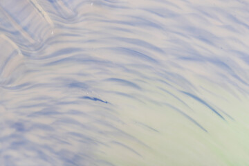 Closeup of Antique Blue, White and Purple Swirl Glass Bowl