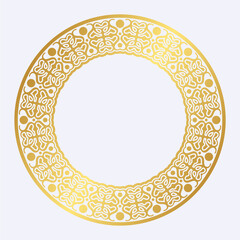 Luxury round border frame design