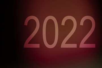 Happy new year 2022 written on isolated background