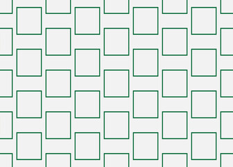 Geometric seamless pattern with green squares