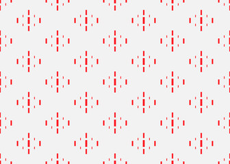 Geometric seamless pattern with red abstract pattern