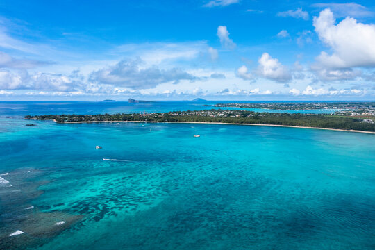 Idyllic ocean at Trou Aux Biches, Mauritius, Africa