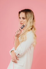 beautiful girl with a typewriter for a tattoo
