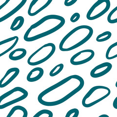 Circle background. Doodle seamless simple pattern. Hand drawn casual dotted texture. Vector illustration