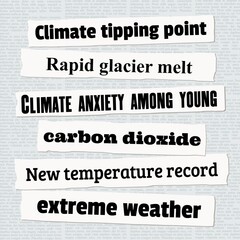 Climate change news titles