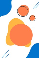 abstract blue orange background, bubbles background