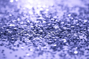 Violet color confetti textured background