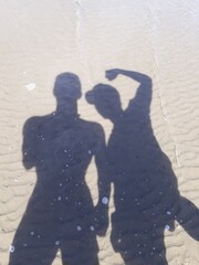 Shadow in the beach