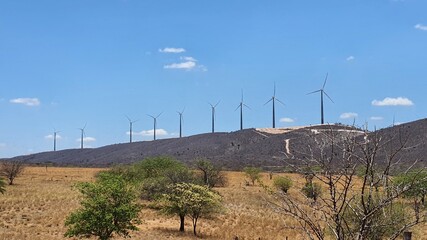 wind power in the mountains